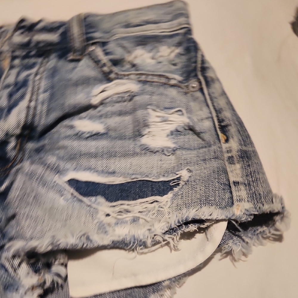 Distressed Denim Shorts - Picture 6 of 8